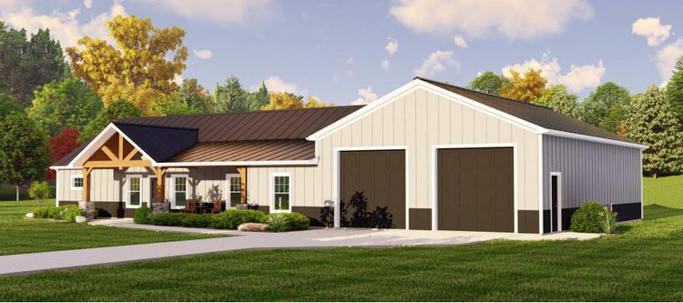 Full Rendering for House Plan #756981