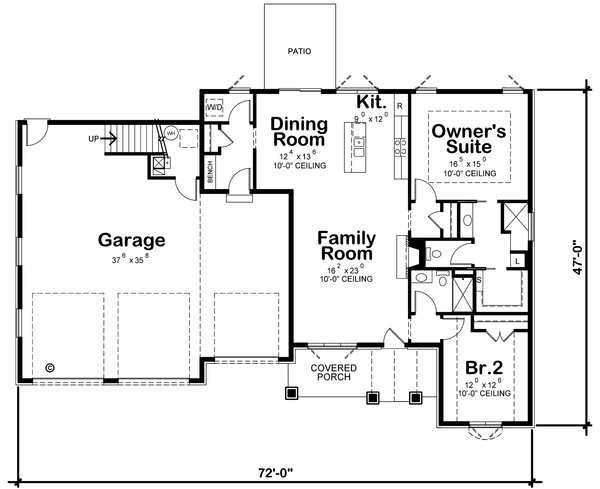 Main Floor Plan for House Plan #158451