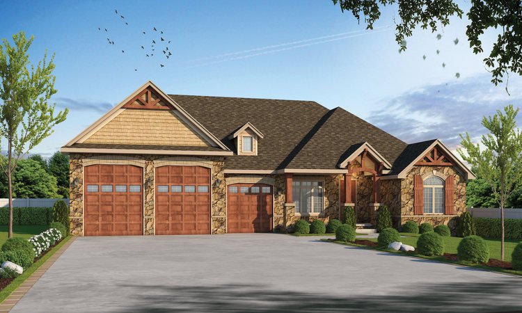 Full Rendering for House Plan #158451