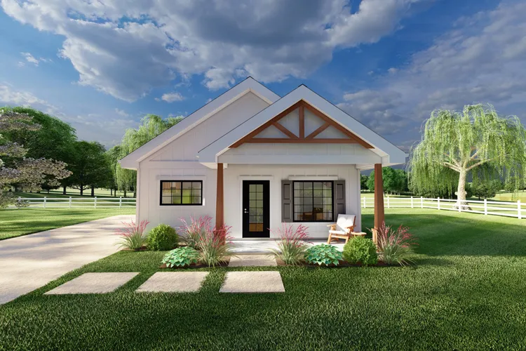Full Rendering for House Plan #580750
