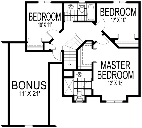 Floorplan for House Plan #808181