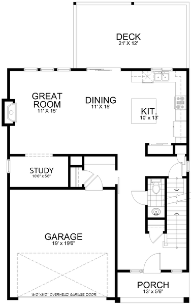 Main Floor Plan for House Plan #807212