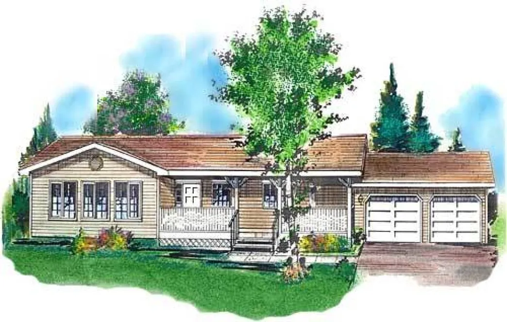 Full Rendering for House Plan #138219