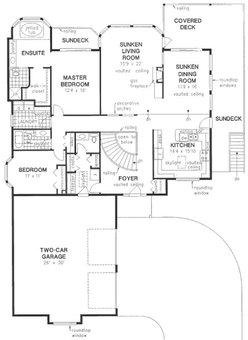 Main Floor Plan for House Plan #133319