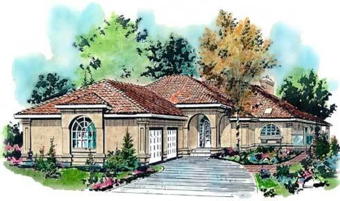 Full Rendering for House Plan #133319