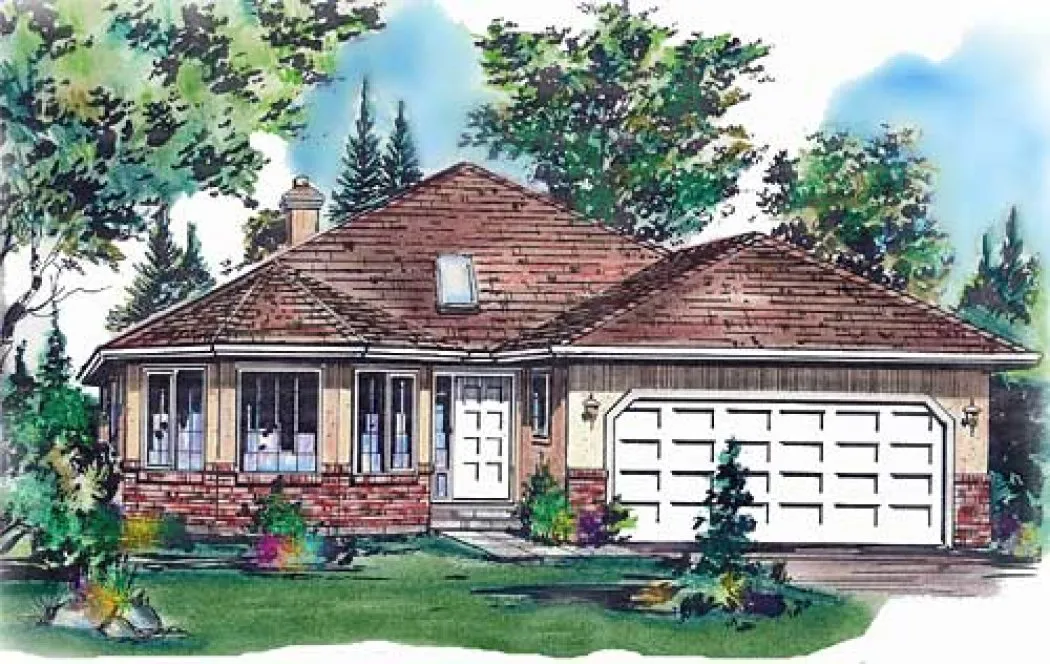 Full Rendering for House Plan #134319