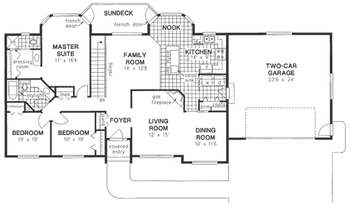 Main Floor Plan for House Plan #130519