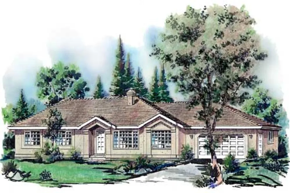 Full Rendering for House Plan #130519