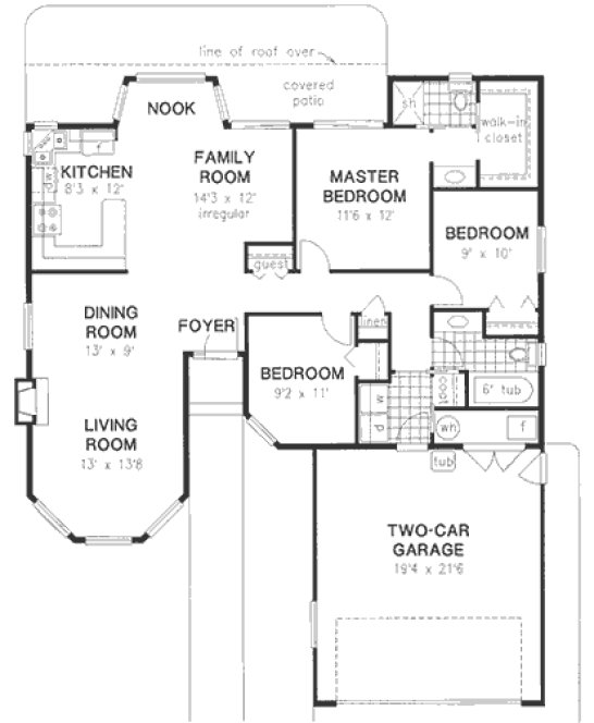 Main Floor Plan for House Plan #131519
