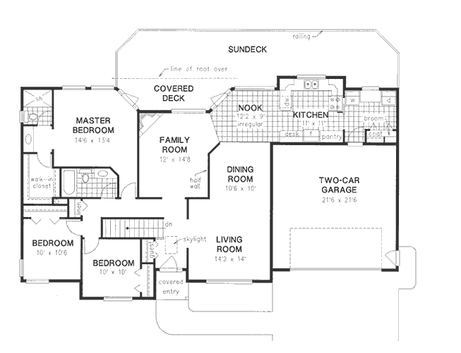 Main Floor Plan for House Plan #132519