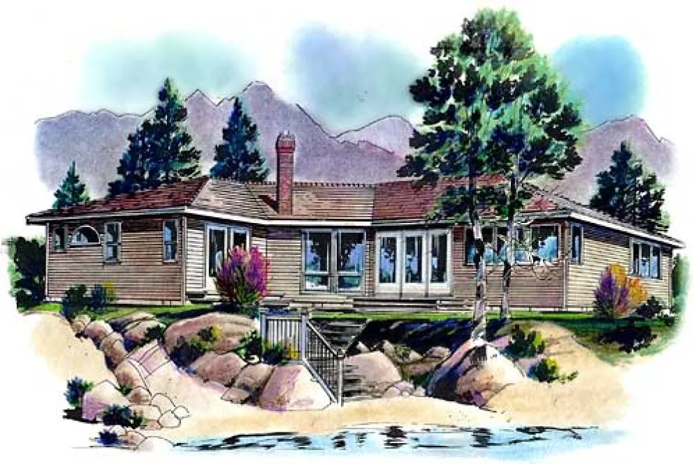 Full Rendering for House Plan #133519