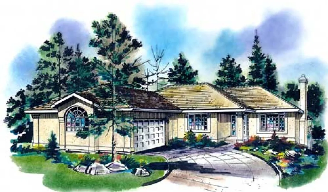 Full Rendering for House Plan #134519