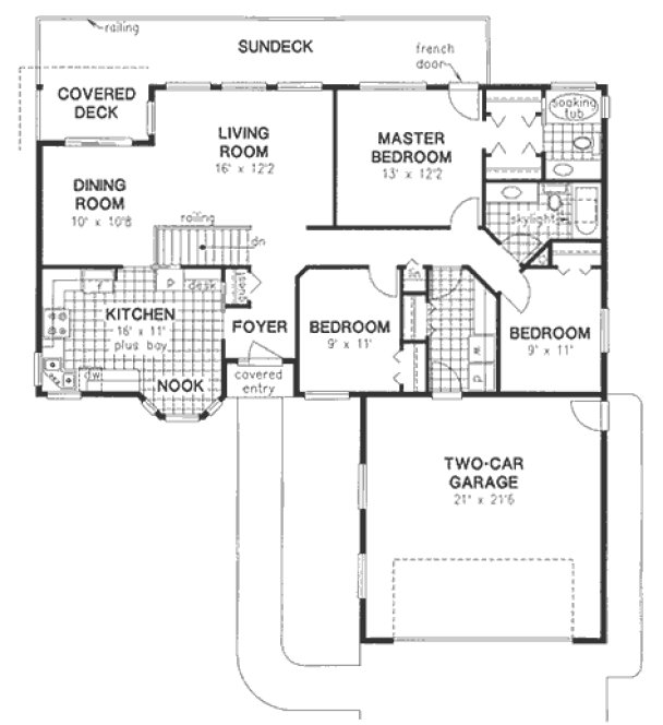 Main Floor Plan for House Plan #135519