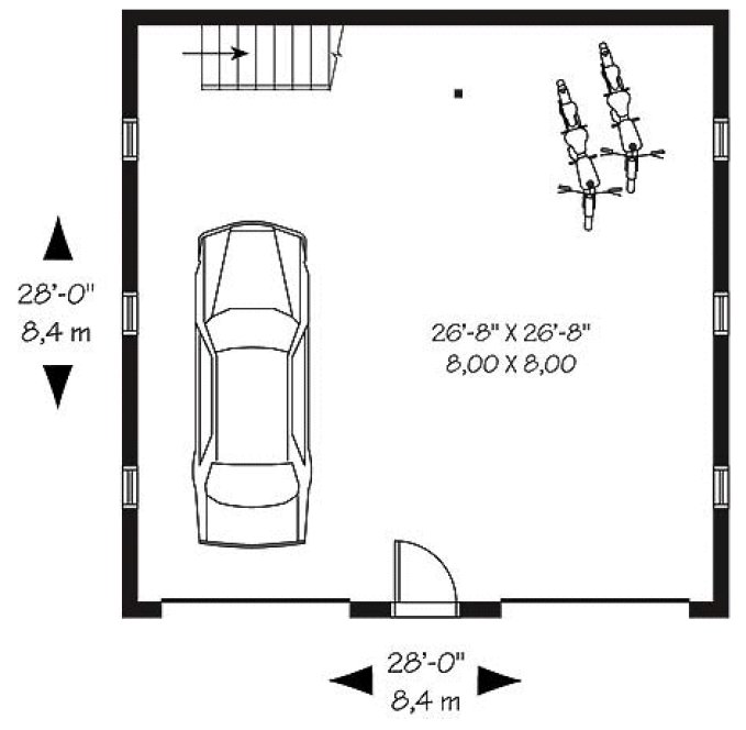 Main Floor Plan for House Plan #147892