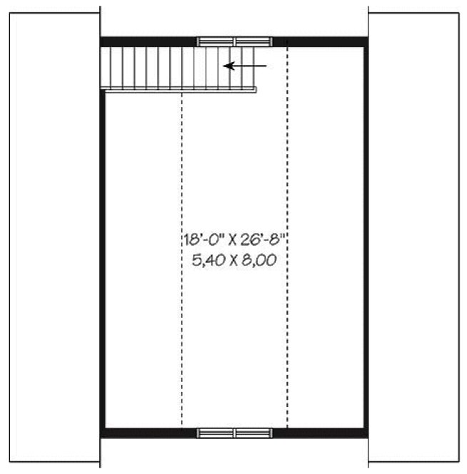 Second Floor Plan for House Plan #147892