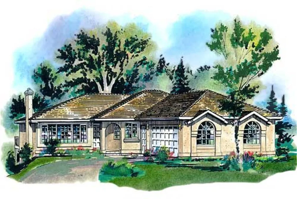 Full Rendering for House Plan #137519