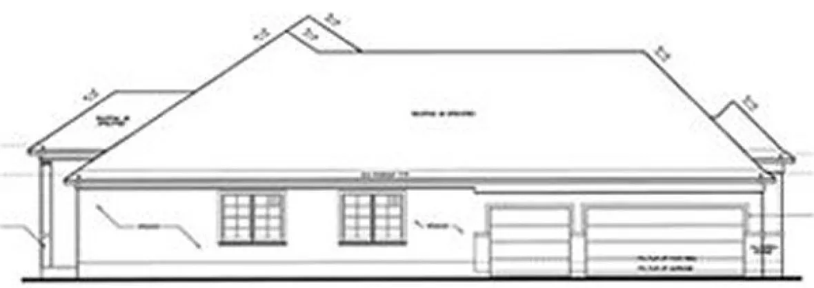 Right Elevation for House Plan #150029