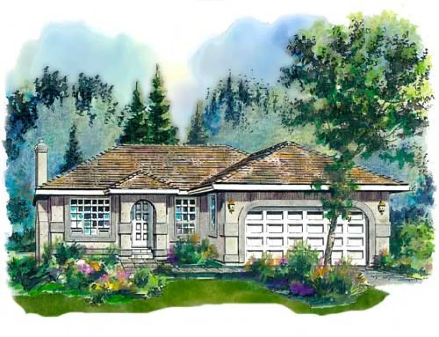 Full Rendering for House Plan #138519