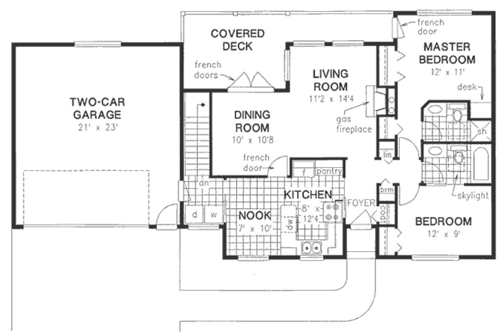 Main Floor Plan for House Plan #139519