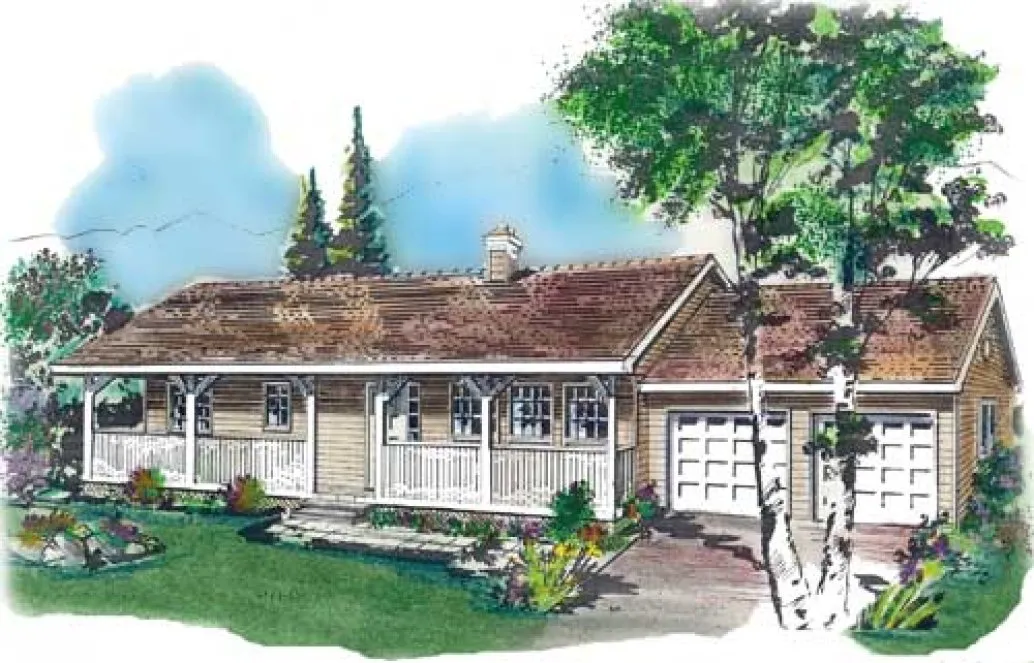 Full Rendering for House Plan #130619