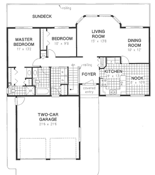 Main Floor Plan for House Plan #131619