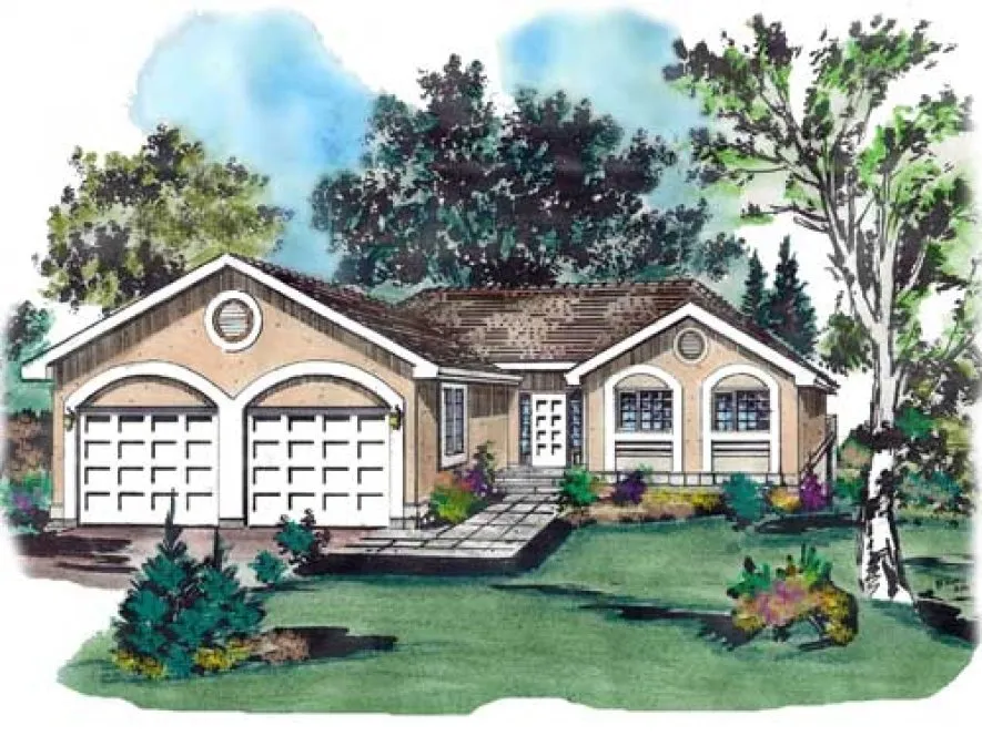 Full Rendering for House Plan #131619