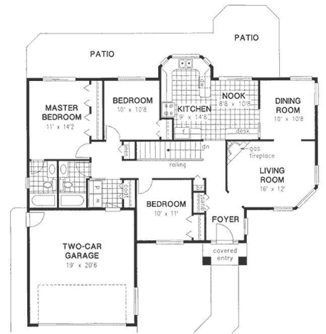 Main Floor Plan for House Plan #135619