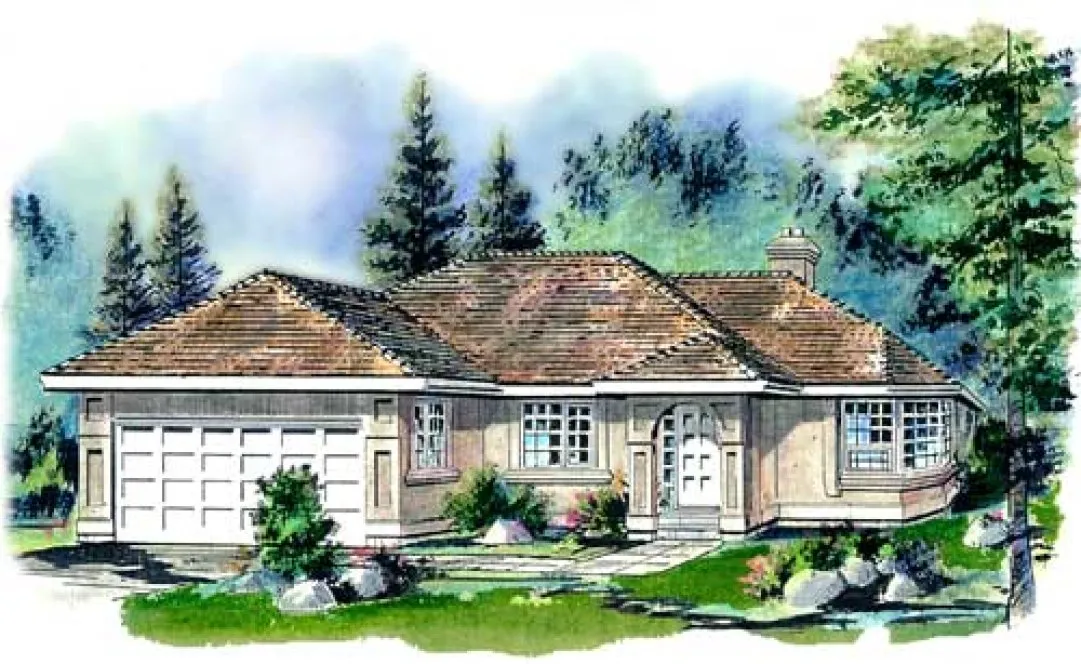 Full Rendering for House Plan #135619