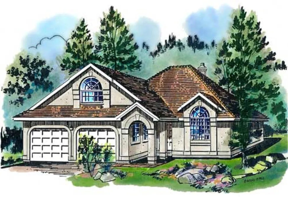 Full Rendering for House Plan #138619