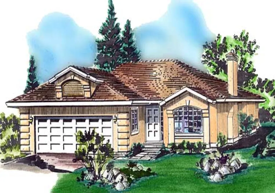 Full Rendering for House Plan #135719