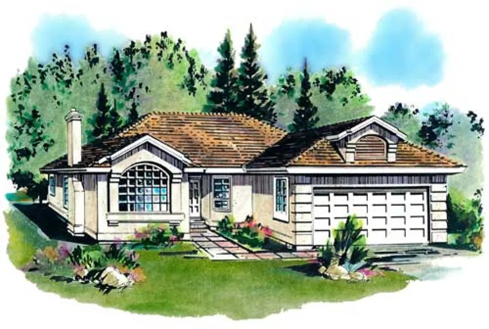 Full Rendering for House Plan #136719