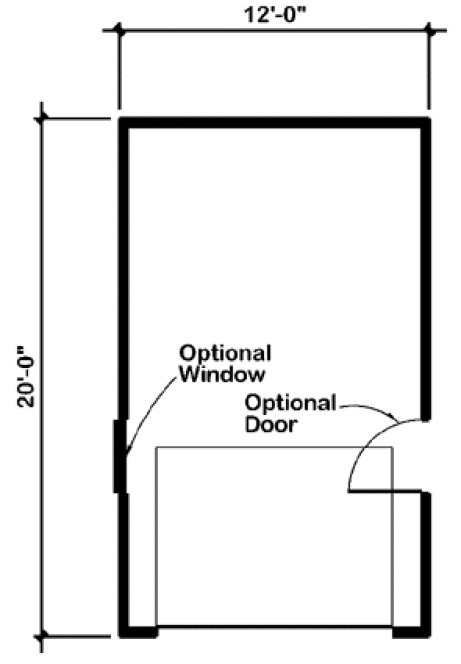 Main Floor Plan for House Plan #181006
