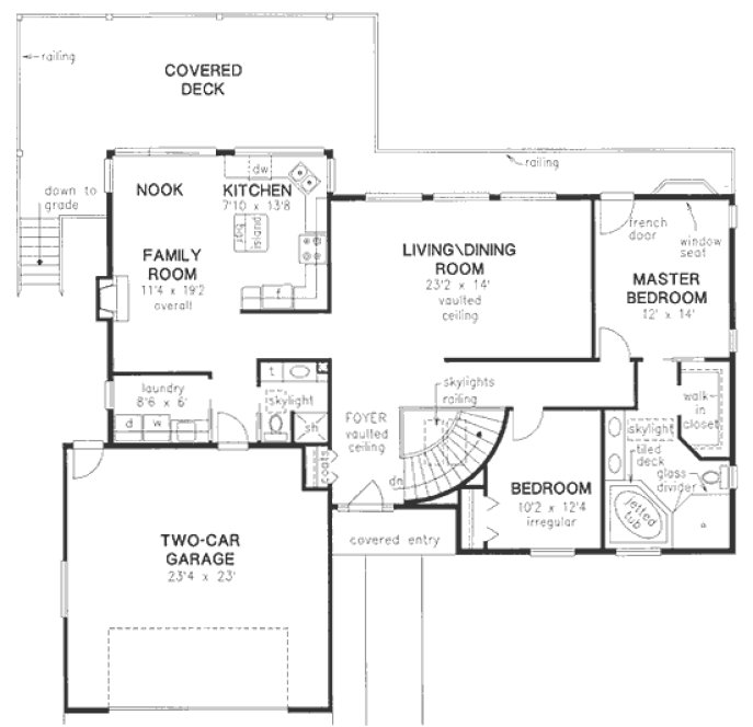 Main Floor Plan for House Plan #130129
