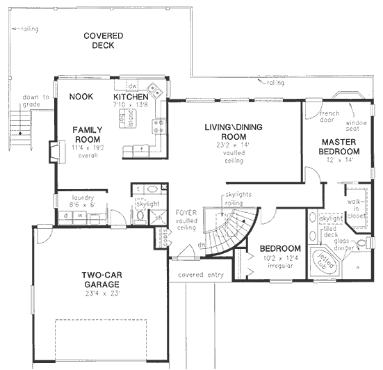 Main Floor Plan for House Plan #130129