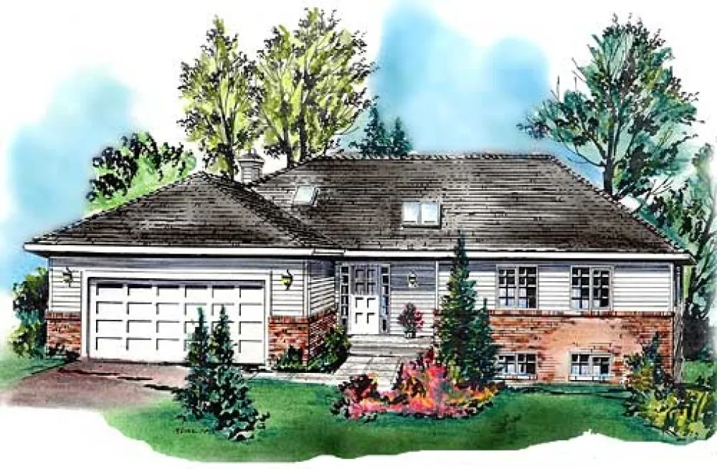 Full Rendering for House Plan #130129