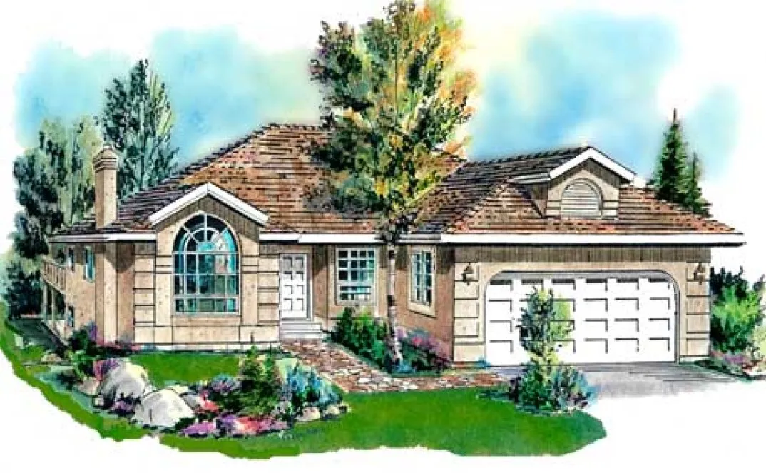 Full Rendering for House Plan #132129