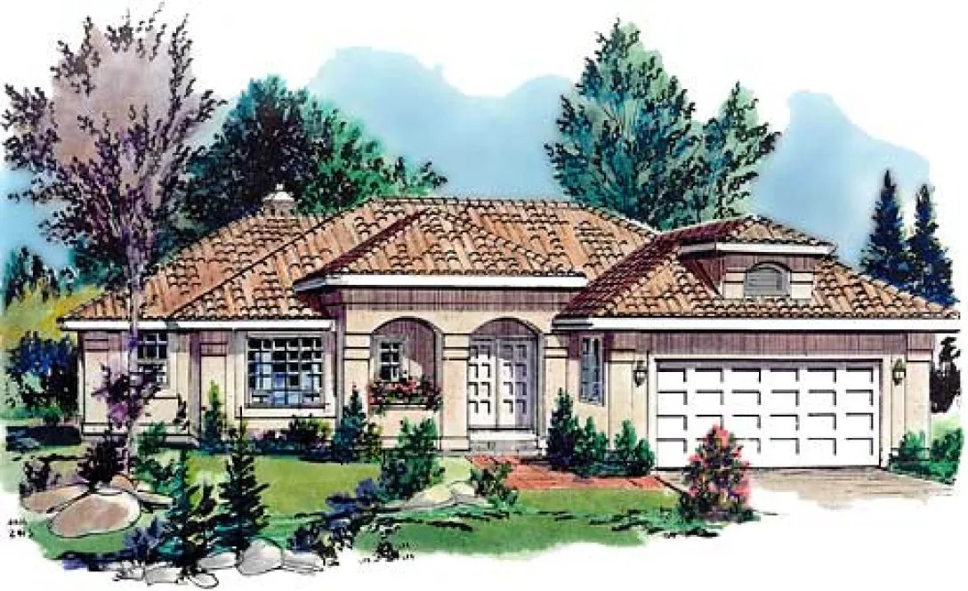 Full Rendering for House Plan #135129