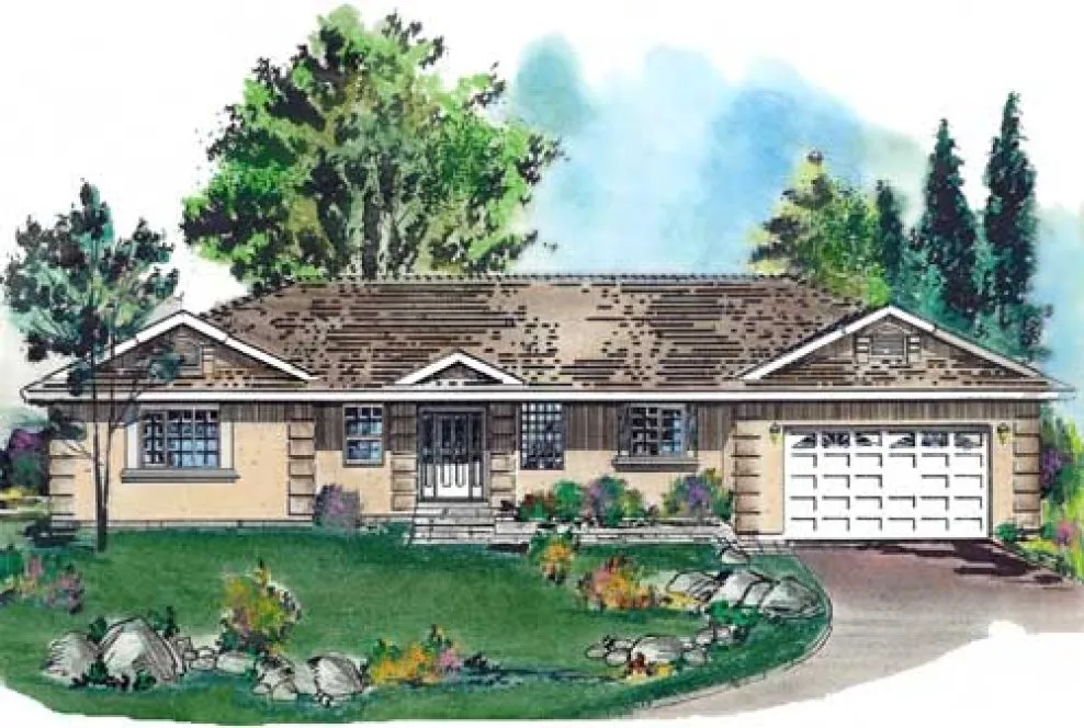 Full Rendering for House Plan #137129