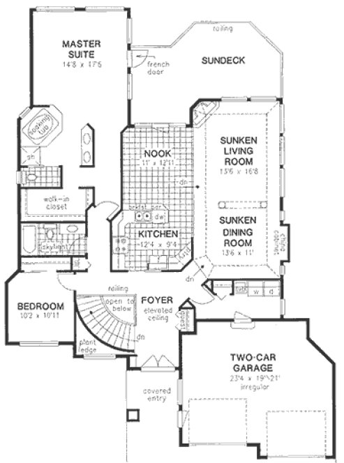 Main Floor Plan for House Plan #132229