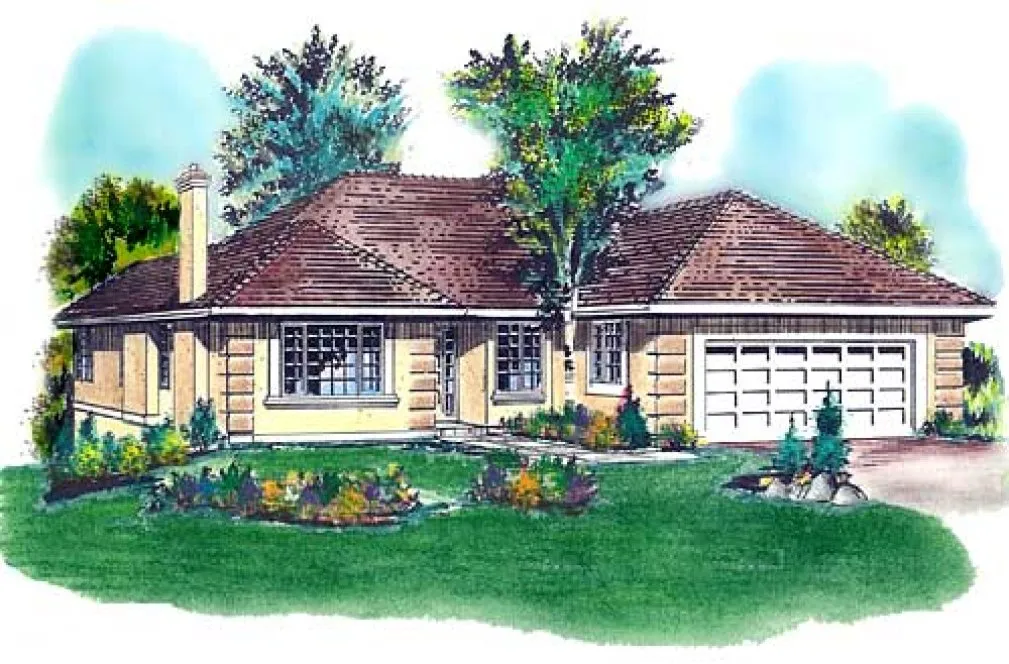 Full Rendering for House Plan #133229