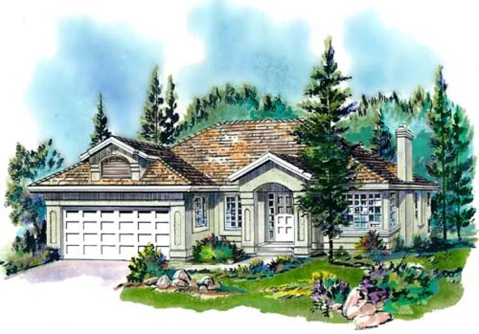 Full Rendering for House Plan #134229