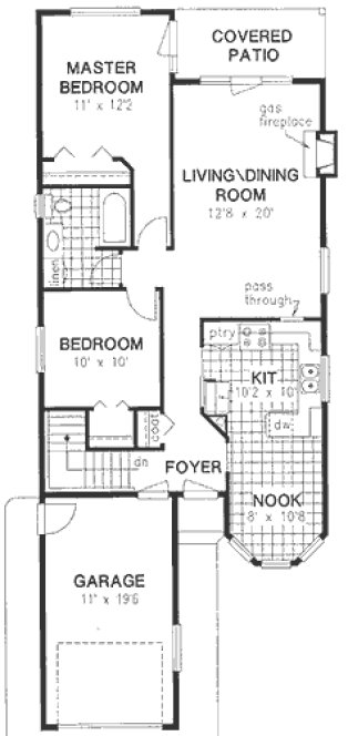 Main Floor Plan for House Plan #136229