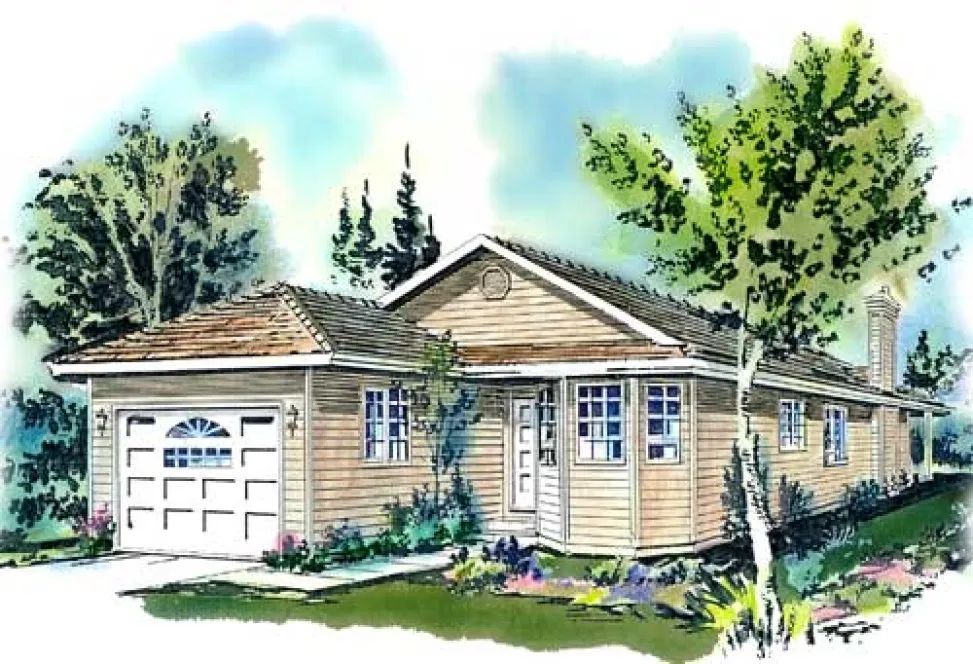 Full Rendering for House Plan #136229