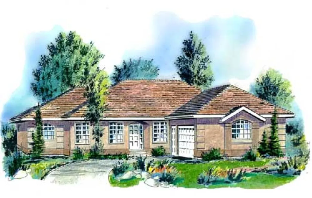 Full Rendering for House Plan #137229