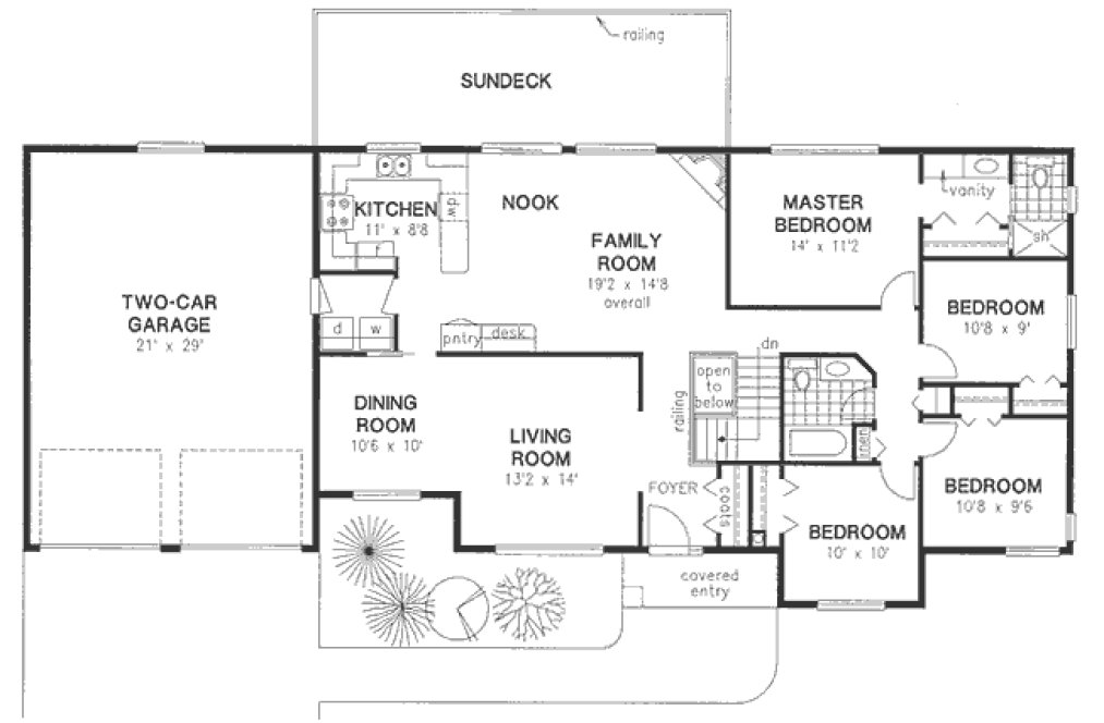 Main Floor Plan for House Plan #135329