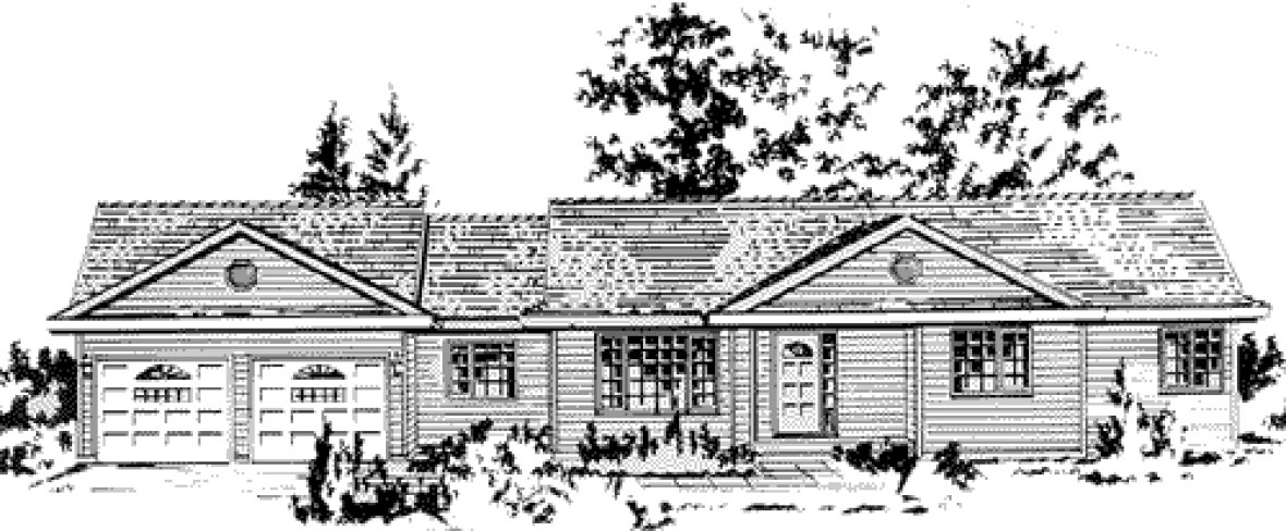 Full Rendering for House Plan #135329