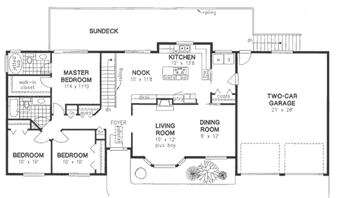Main Floor Plan for House Plan #139329