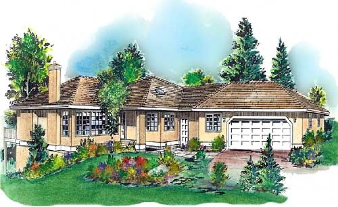 Full Rendering for House Plan #136429