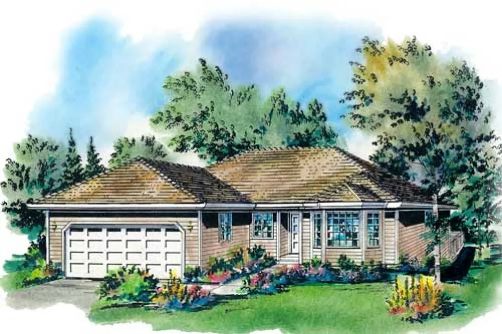 Full Rendering for House Plan #137429