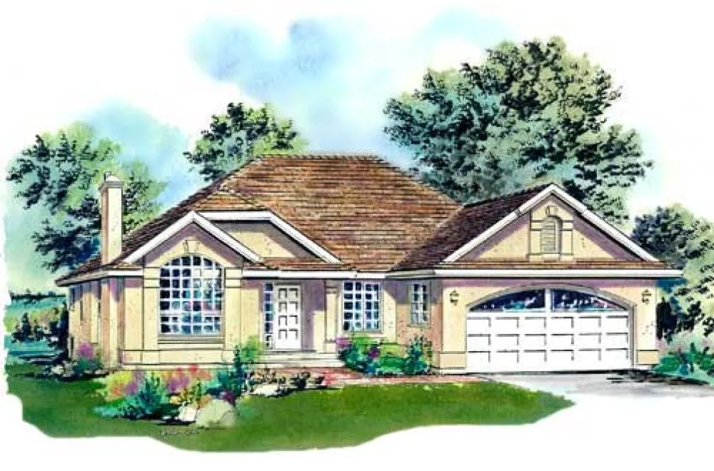 Full Rendering for House Plan #135529